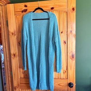 Source Unknown Teal Open Front Cardigan